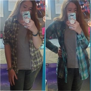 2 Plaid Junior's Jackets